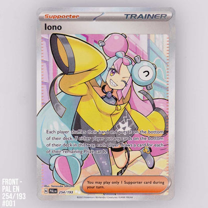 iono pokemon card value Iono 254/193 Paldea Evolved (#001)