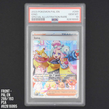 Iono 269/193 Paldea Evolved | PSA Gem Mint 10 Iono 269/193 Paldea Evolved | PSA Gem Mint 10