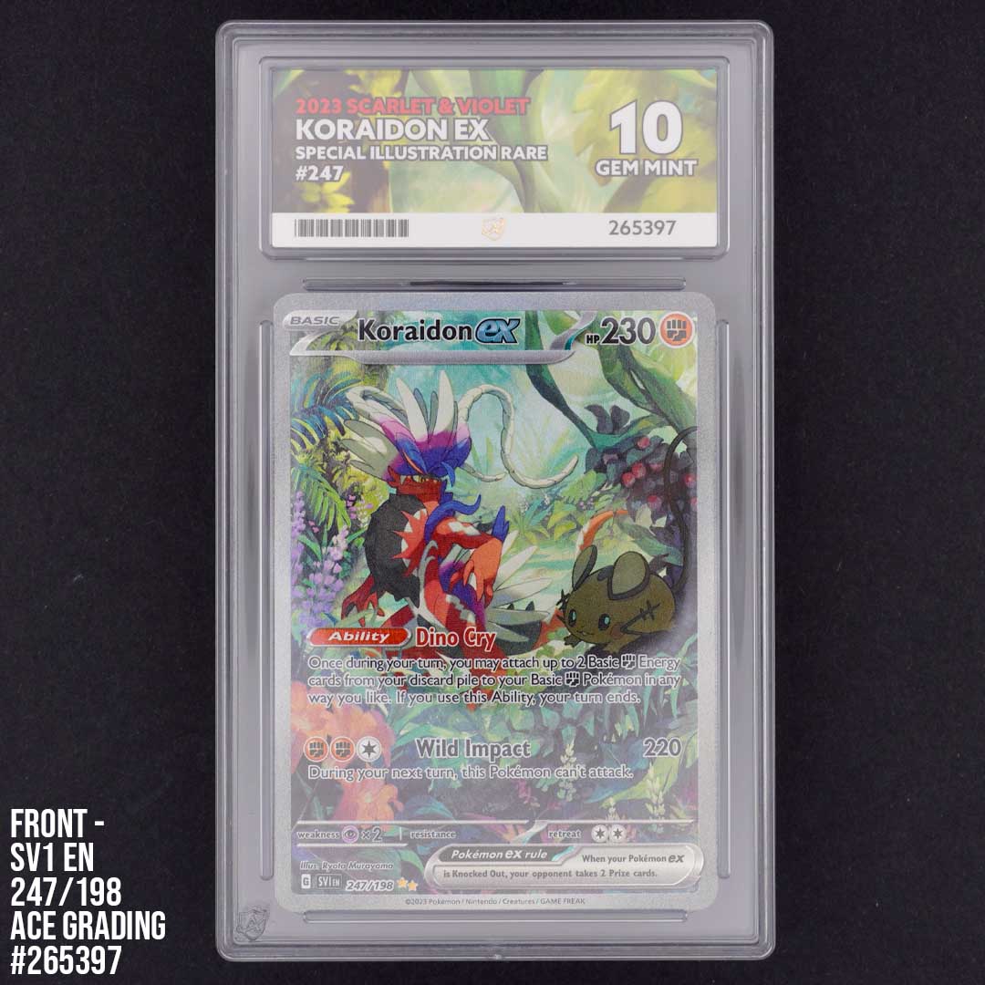 koriadon ex 247/198 ace grading gem mint 10