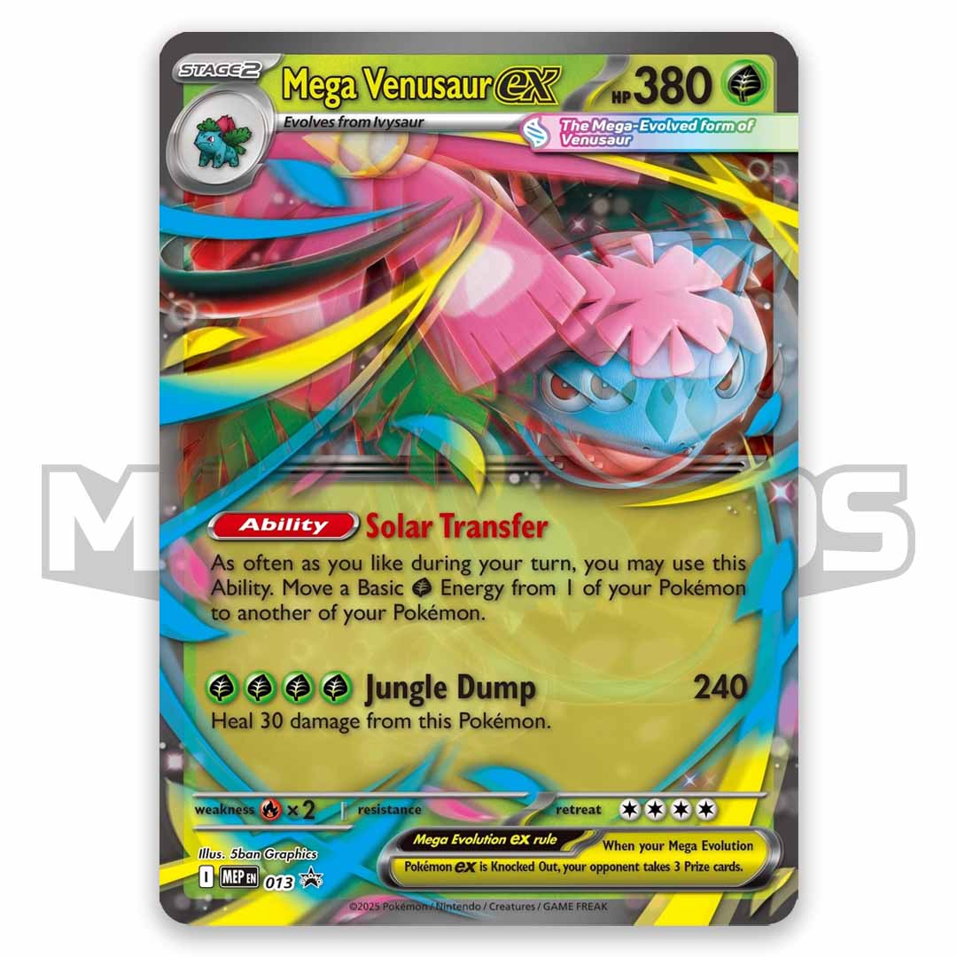Pokémon TCG: Mega Venusaur ex Premium Collection lenticular card
holo 3d