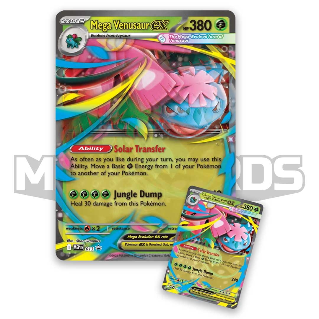 Pokémon TCG: Mega Venusaur ex Premium Collection lenticular card