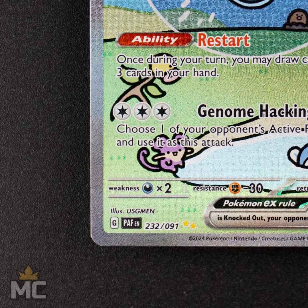 Mew ex 232/091 Paldean Fates SIR (#001)