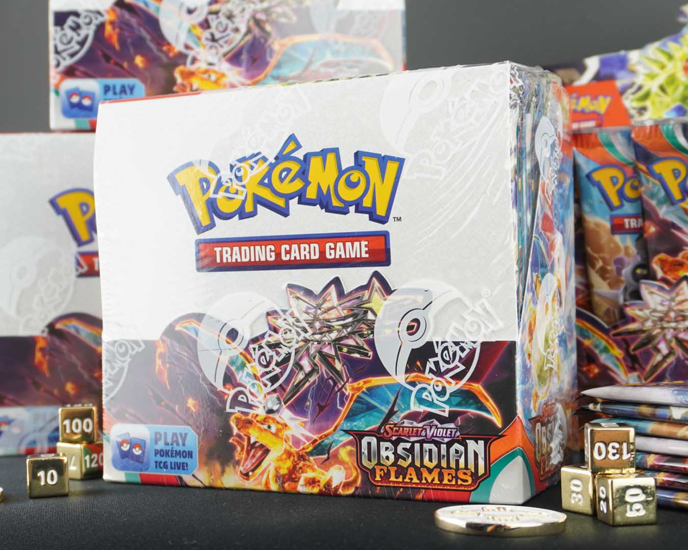 pokemon obsidian flames booster box megacards