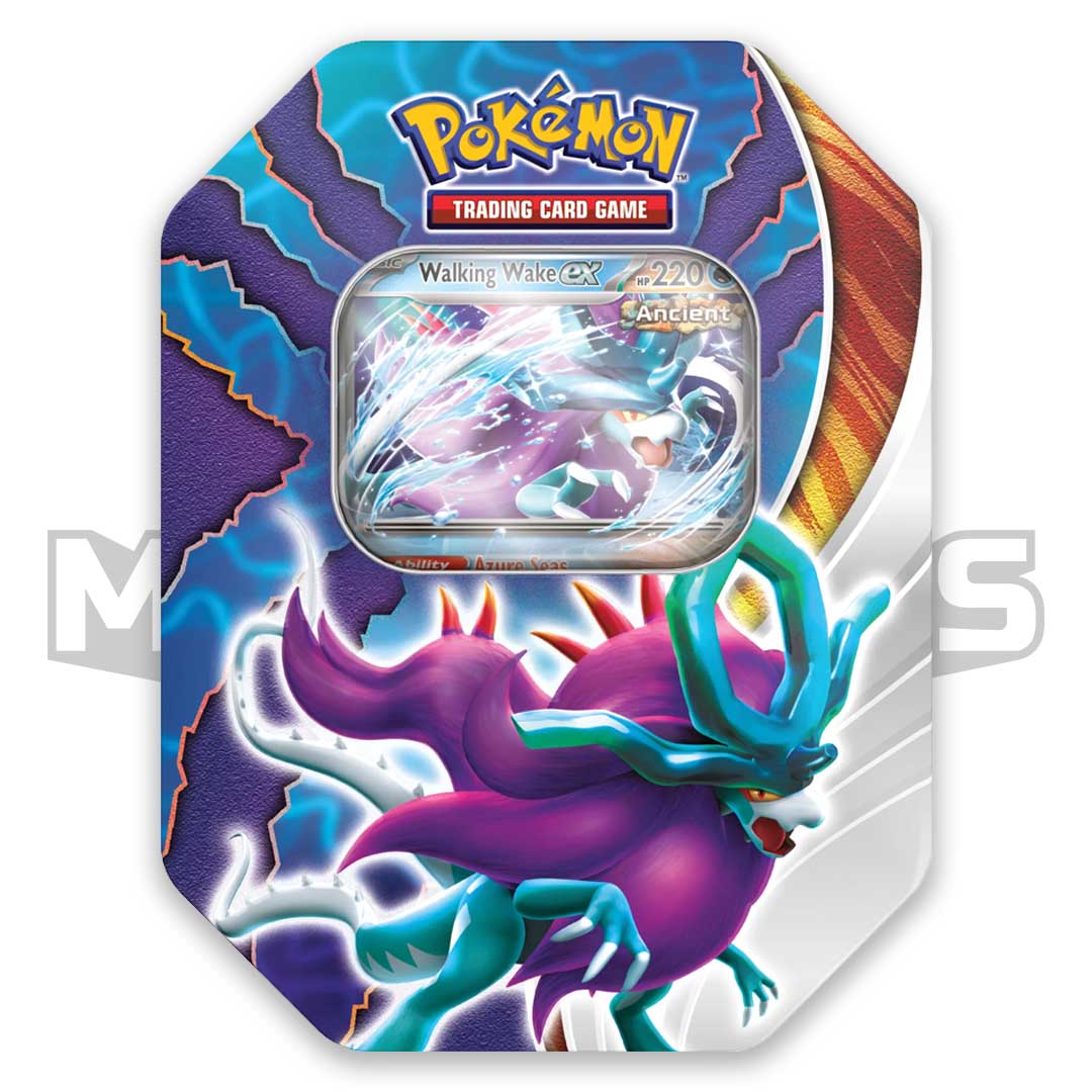 Pokemon paradox clash walking wake ex tin