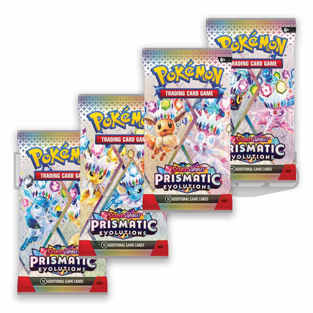 Pokemon Scarlet and violet prismatic evolutions binder collection booster packs