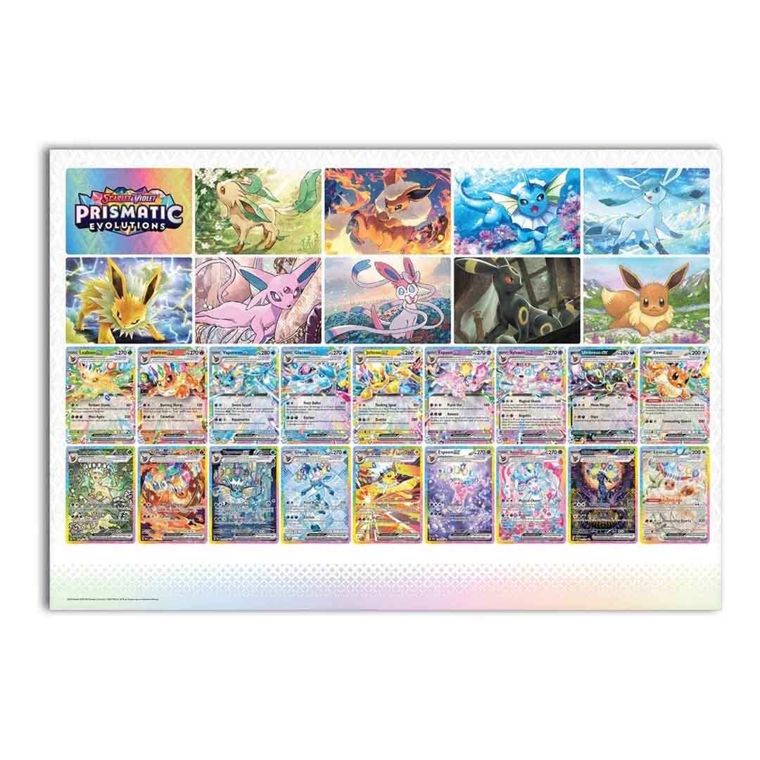 Pokemon scarlet and violet prismatic evolutions poster collection