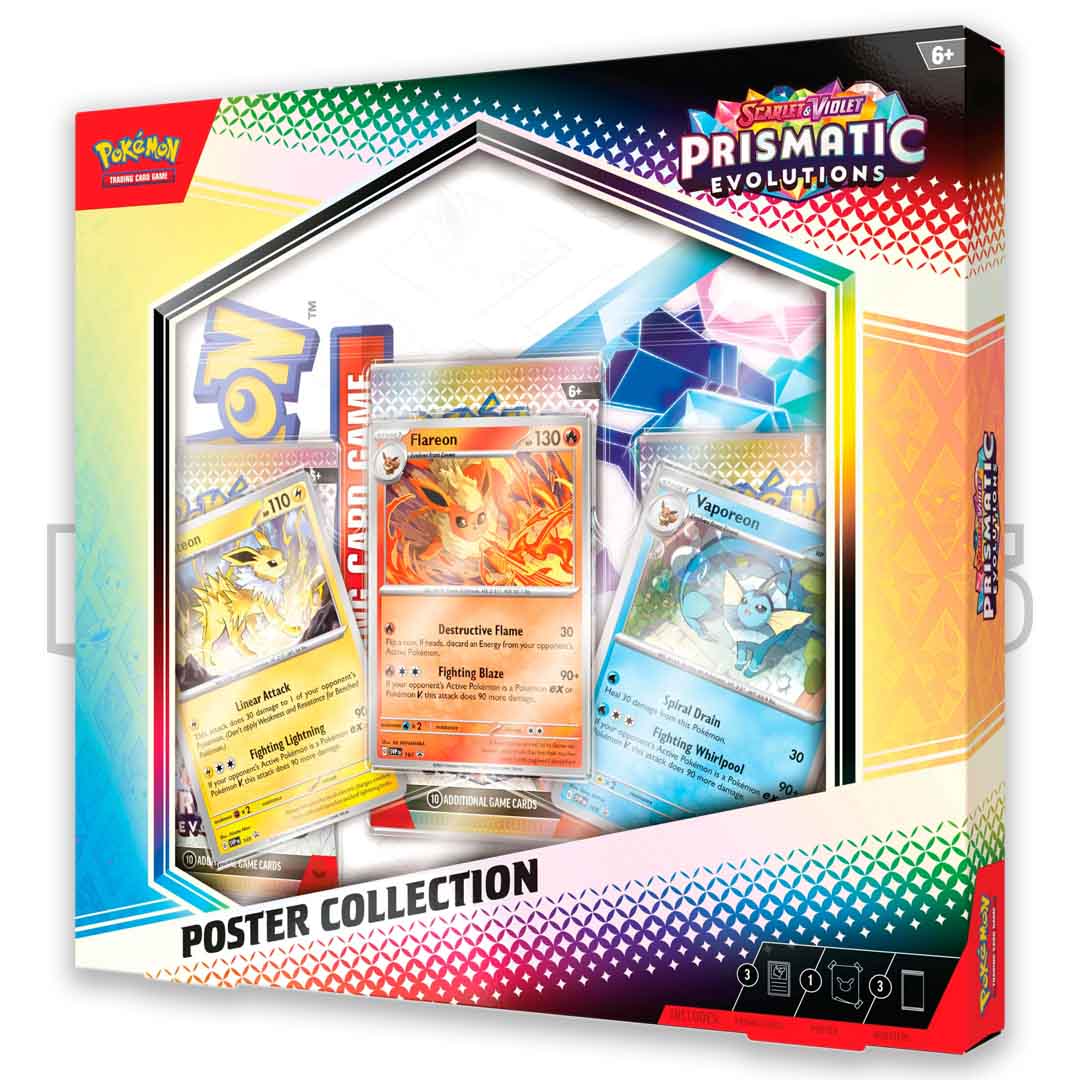 Pokemon scarlet and violet prismatic evolutions poster collection