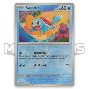 Squirtle 007/165 SV 151 Promo Cosmos Reverse Holo Pokémon Card