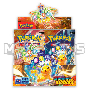 Pokemon scarlet and violet surging sparks booster box front