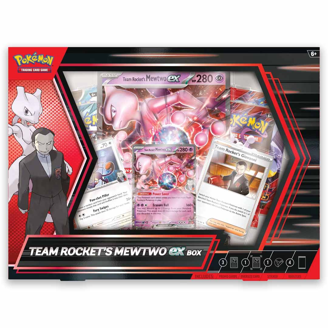 Pokémon TCG: Team Rocket's Mewtwo ex Box