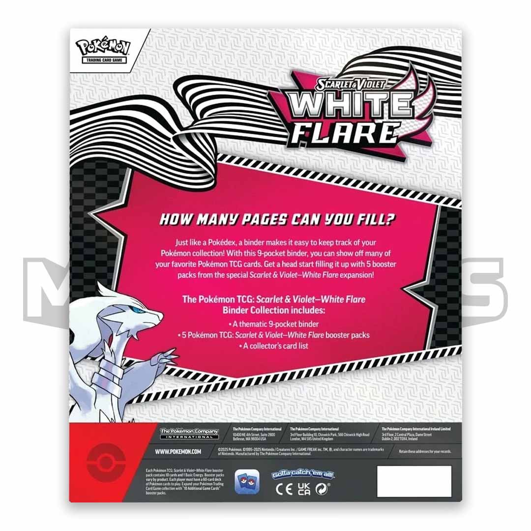 Pokémon TCG: Scarlet & Violet White Flare Binder Collection reverse